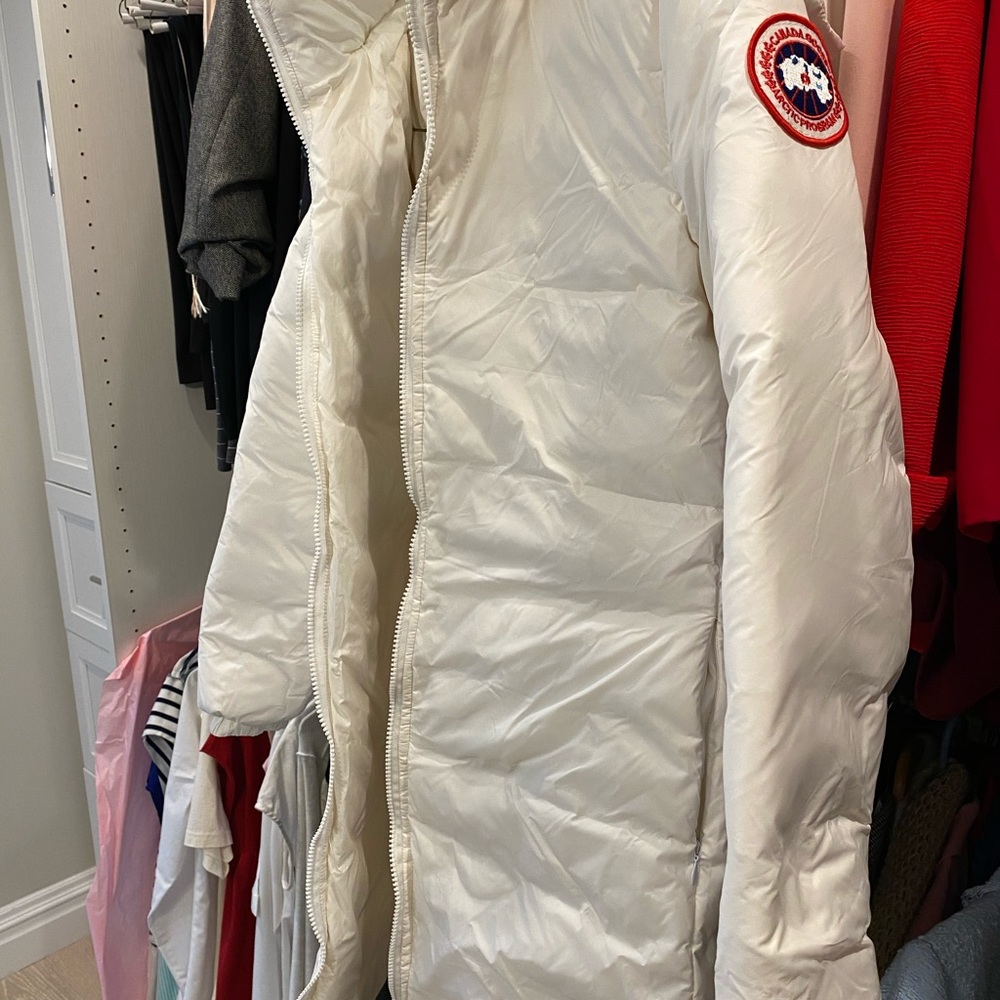 Canada goose white jacket